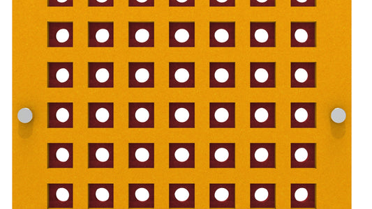 2x8 Acoustic Wall Panel - Circles in Squares