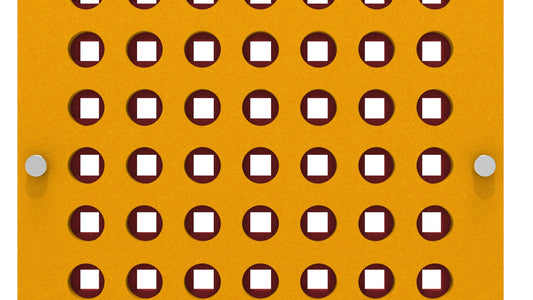 2x8 Acoustic Wall Panel - Squares in Circles