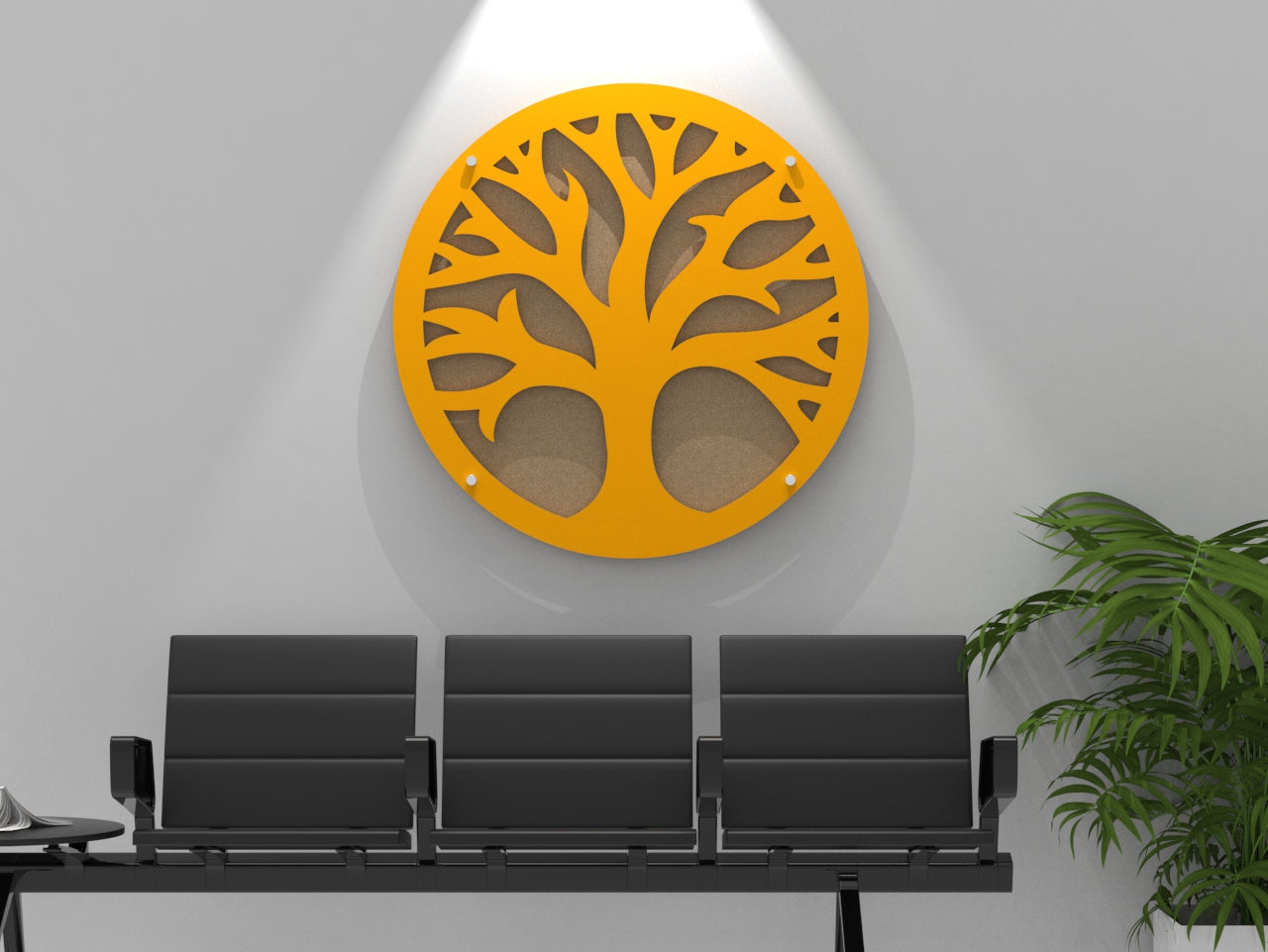 Medallion Acoustic Wall Panel - Summer Tree