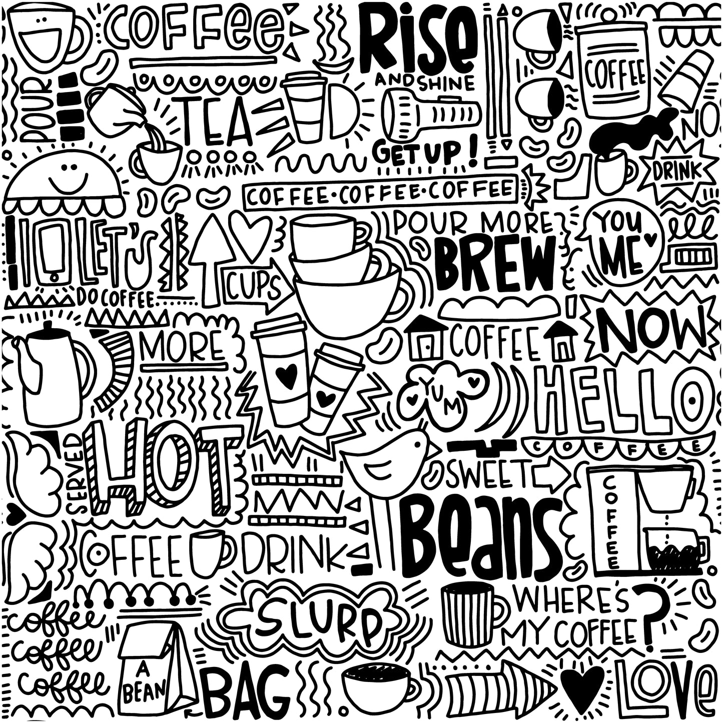 4x4 Printed Acoustic Wall Panel - W4x4-ART-009