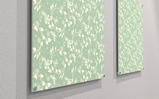 4x4 Printed Acoustic Wall Panel - W4x4-FLORAL-004