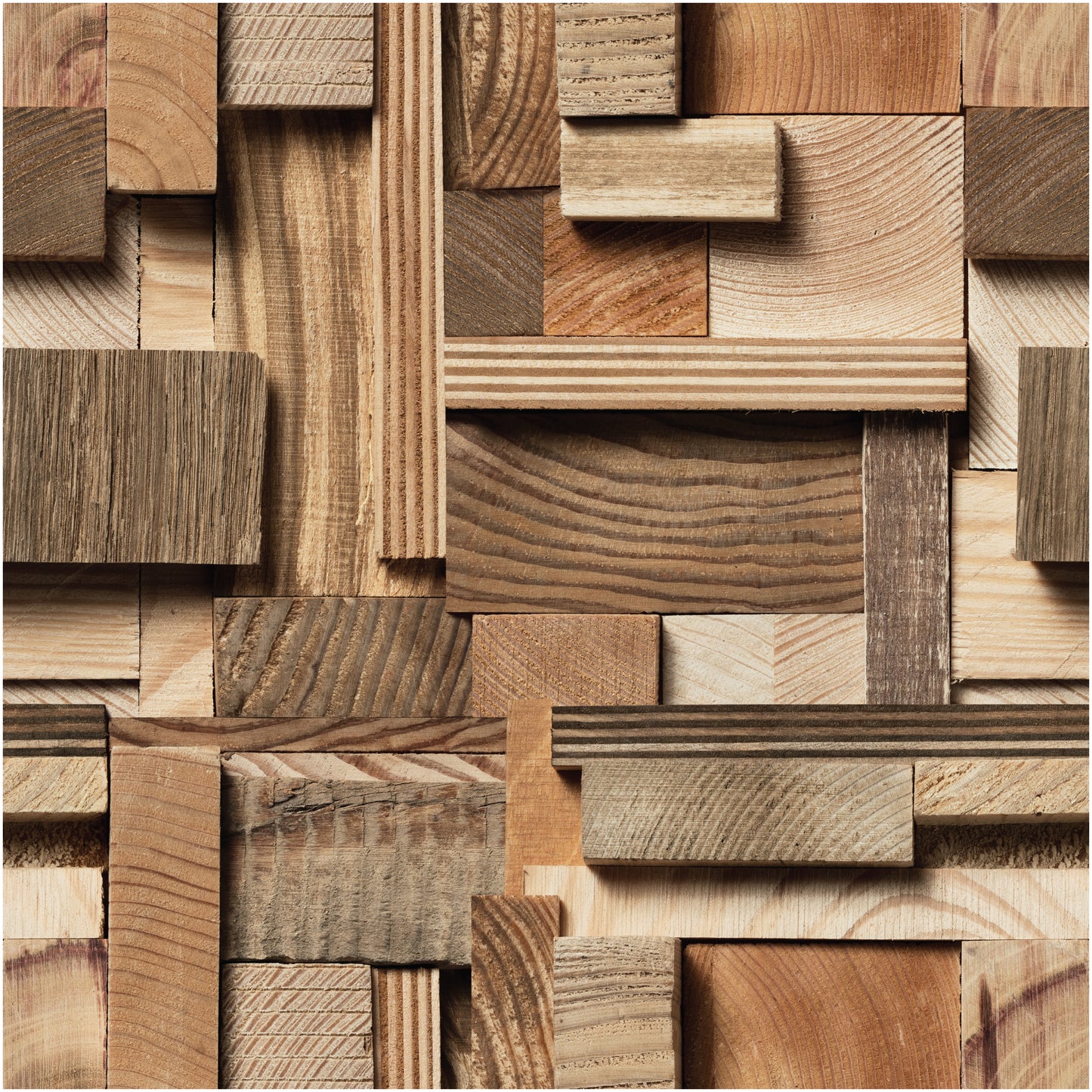 4x4 Printed Acoustic Wall Panel - W4x4-WOOD-002