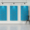 Acoustic felt wall panels with standoffs - 4x8 - Slats - room view render