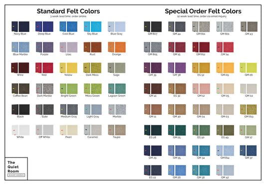 Acoustic Desk Divider Pack - Felt 23"x13"