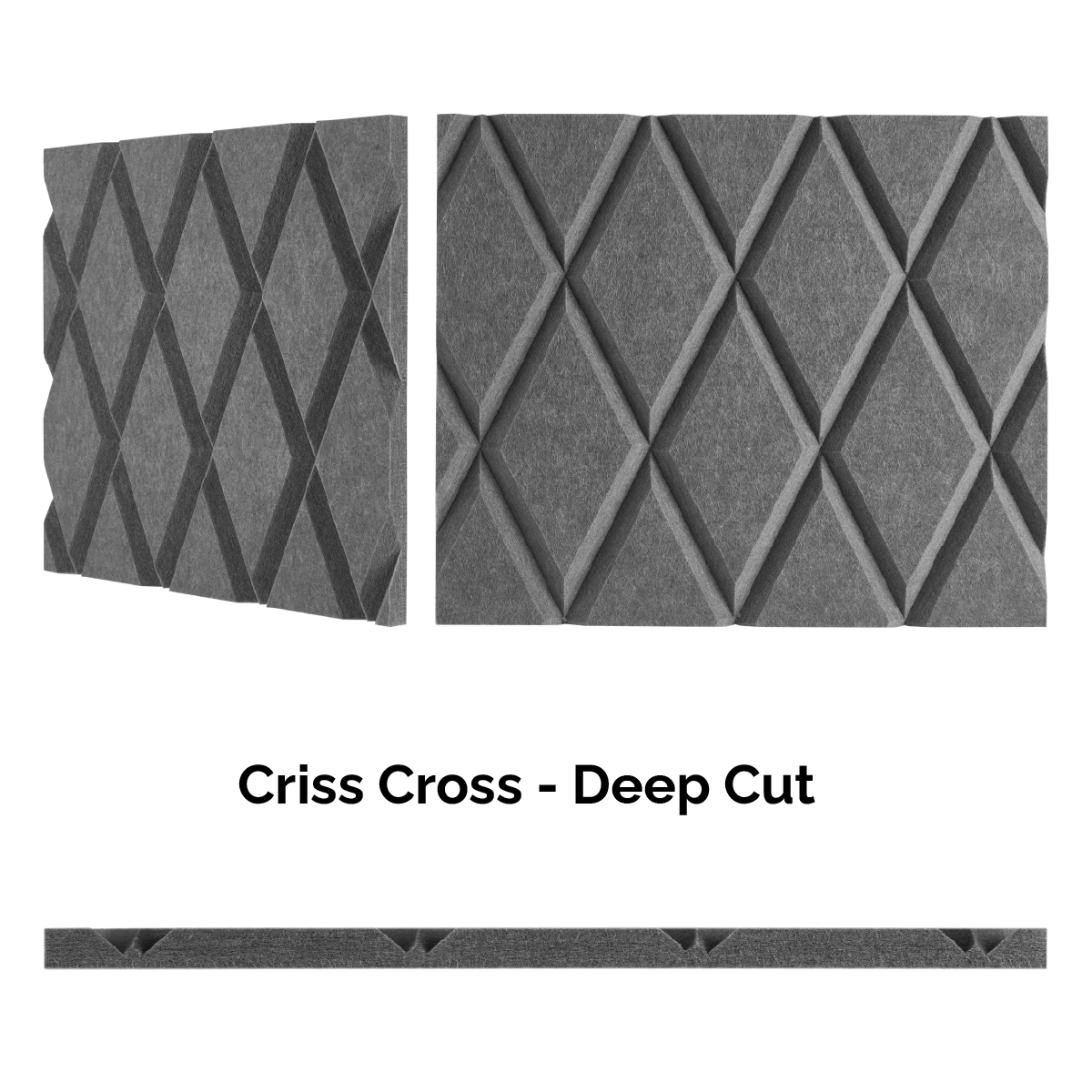 4x8 Acoustic Wall Covering - Criss Cross
