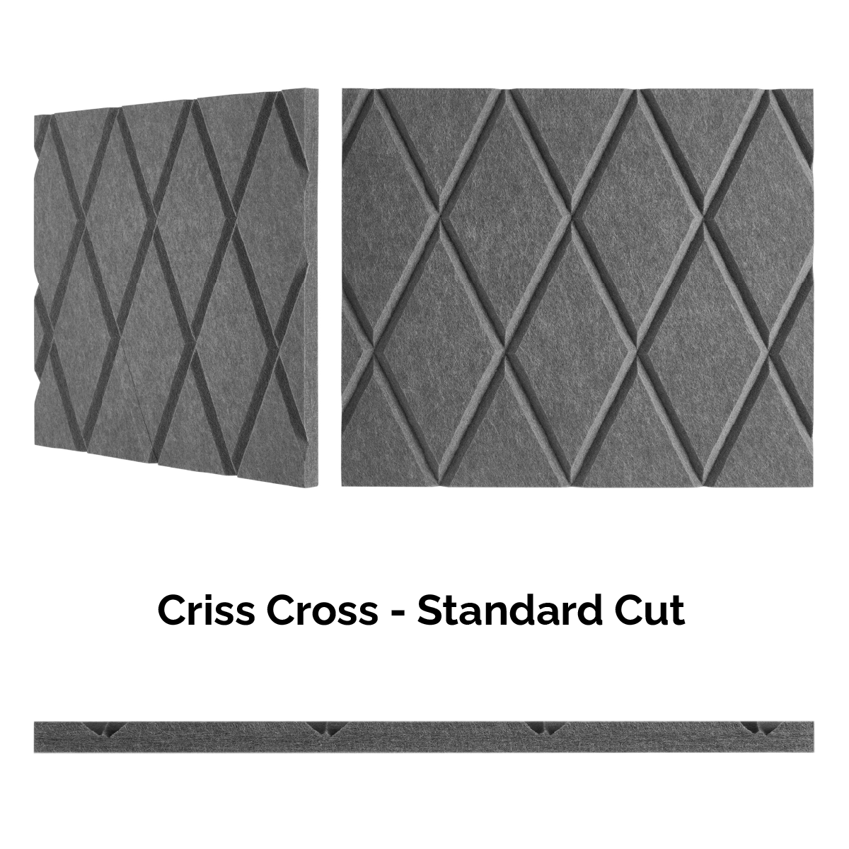 4x8 Acoustic Wall Covering - Criss Cross