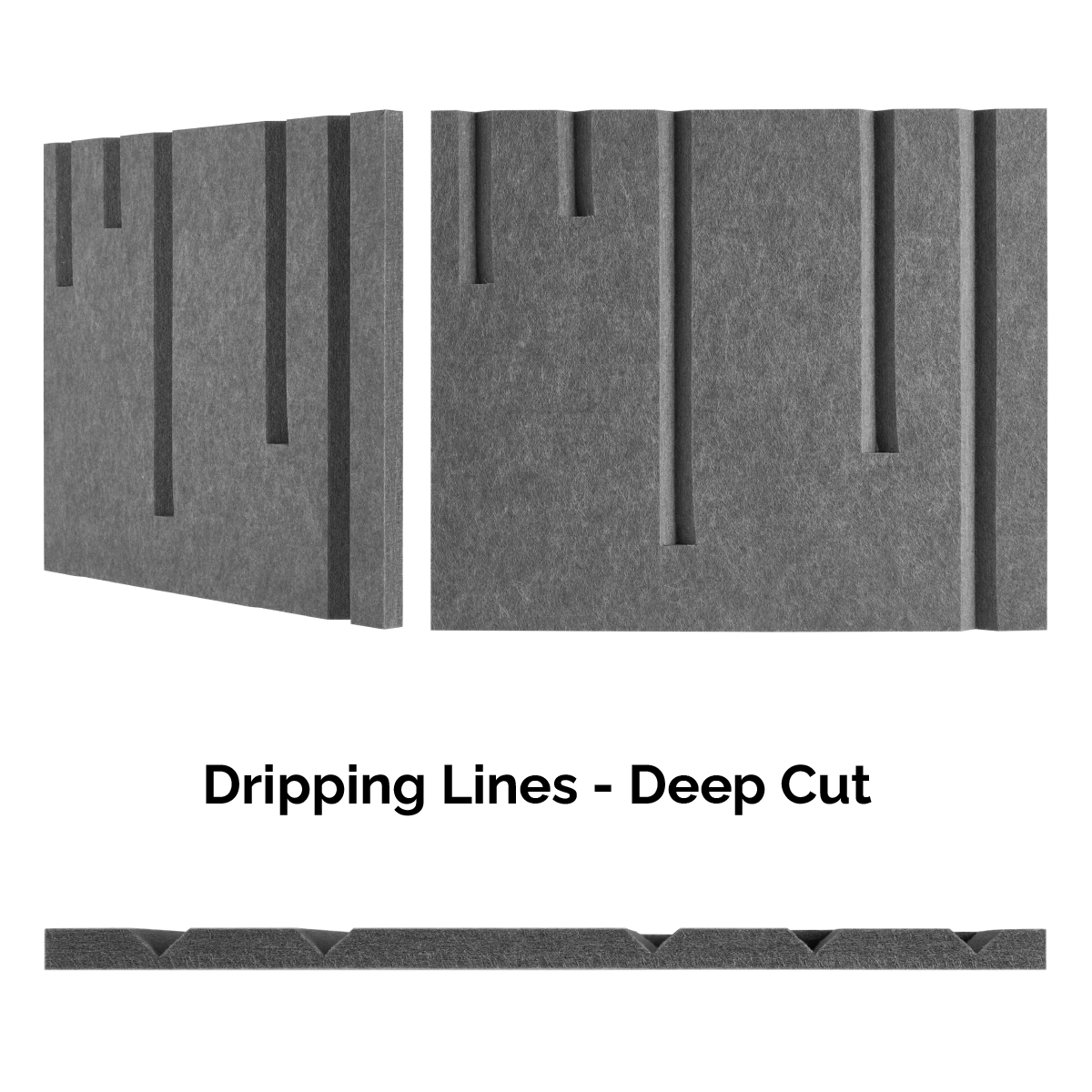 4x9 Acoustic Wall Covering - Dripping Lines