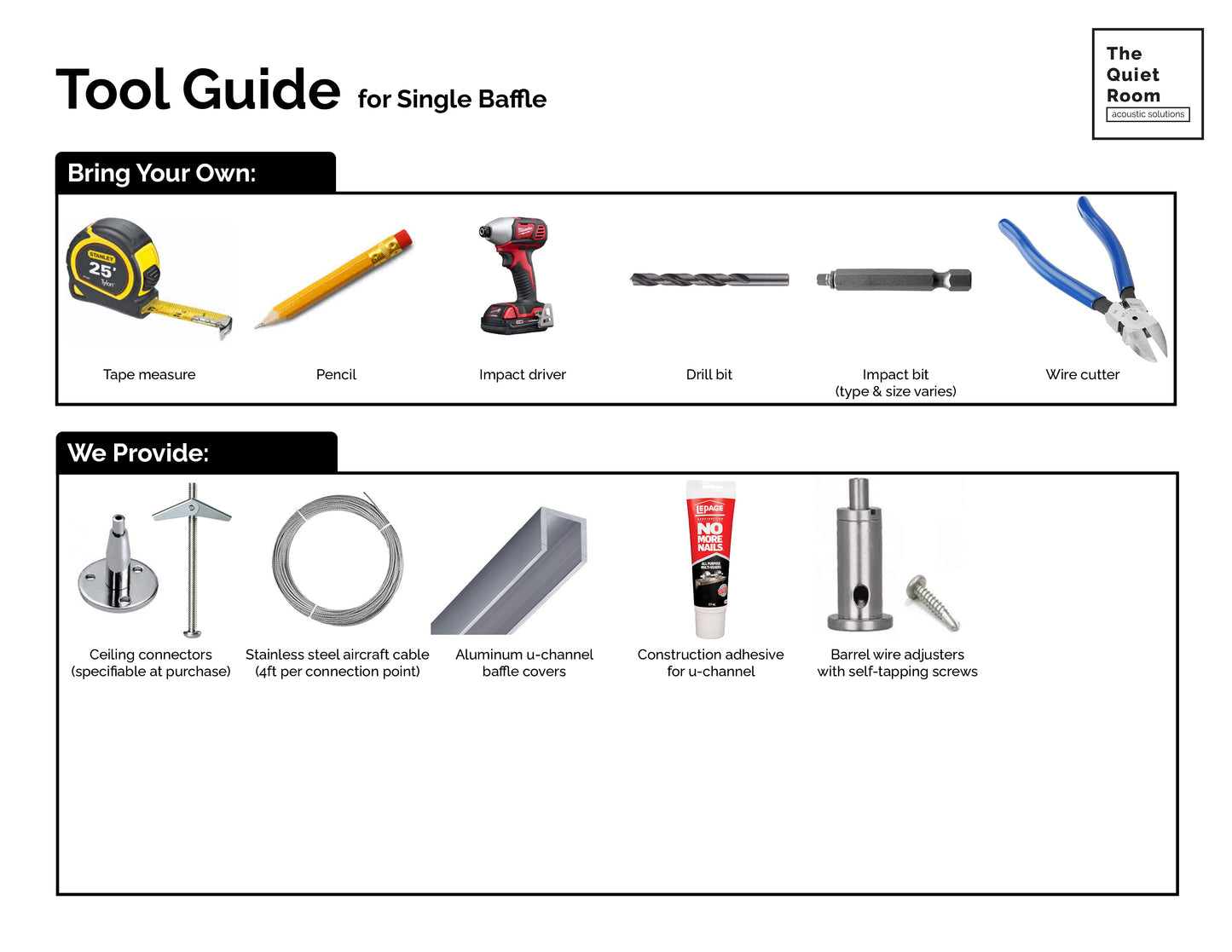Acoustic Single Baffle - Rectangle