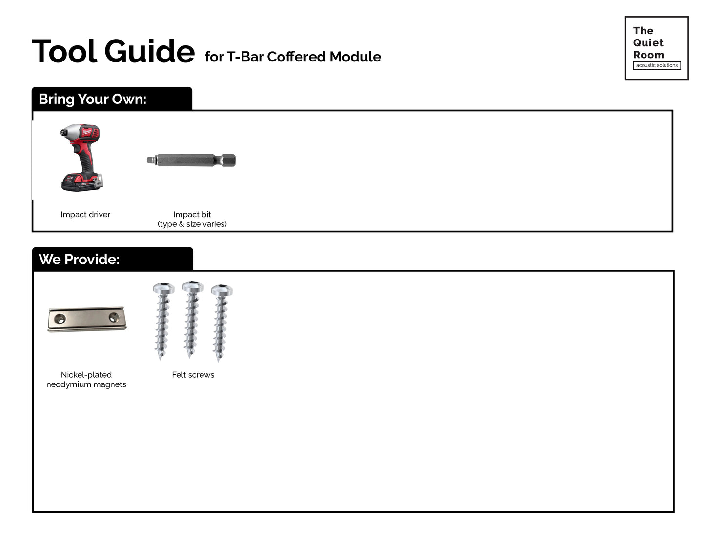 Acoustic T-Bar Single Baffle - Coffered Module