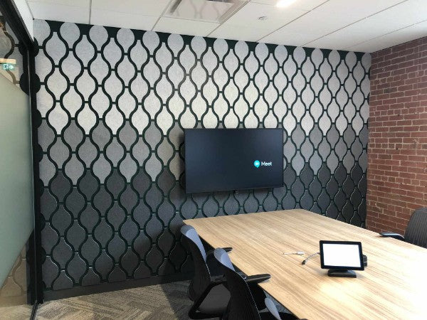 Acoustic Felt Wall Covering Design in Workplace - Version Two