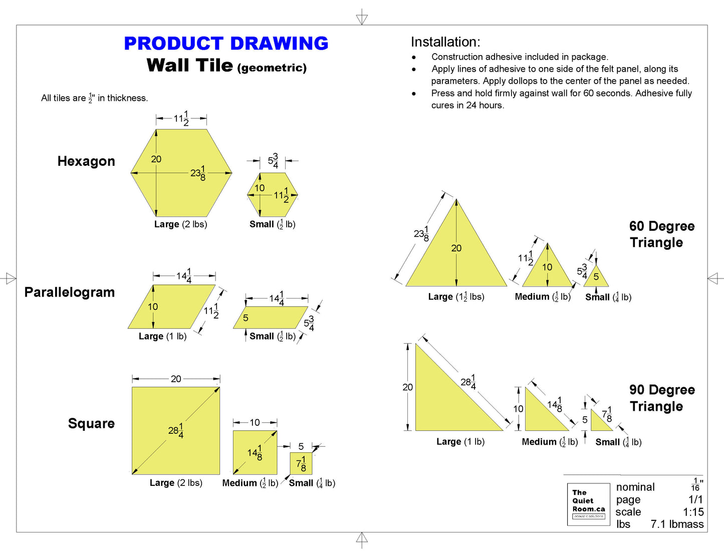 Parallelgogram Tile Packs