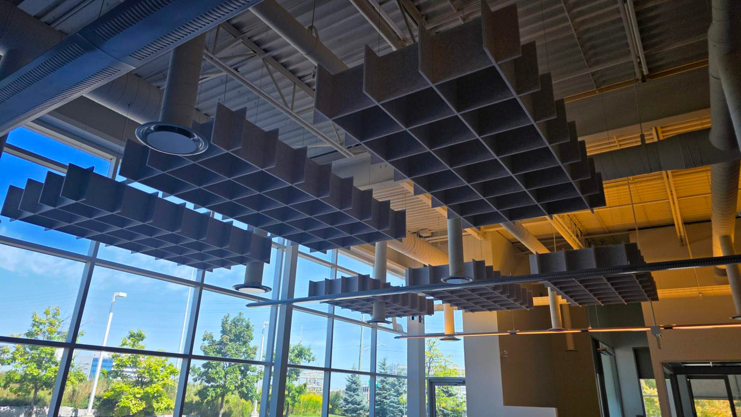 Acoustic Felt Ceiling Grid For Oakville Office Angle Four