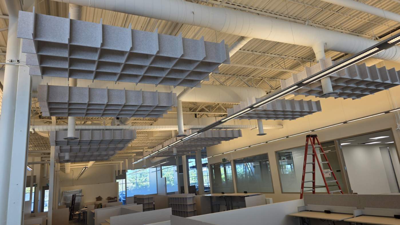 Acoustic Felt Ceiling Grid For Oakville Office Angle Three