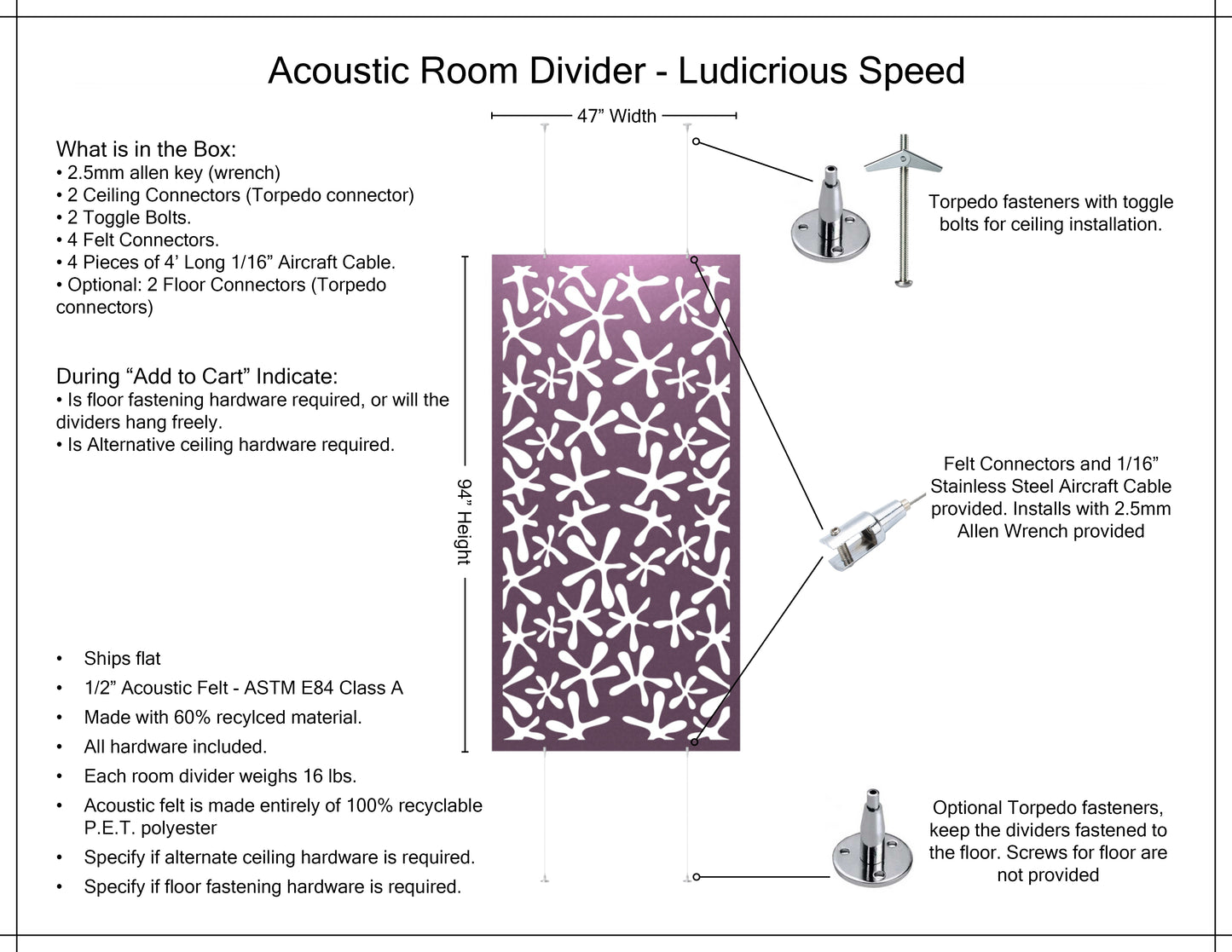 4x8 Acoustic Room Divider - Ludicious Speed