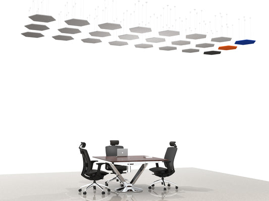 Hexagon Geometric Cloud