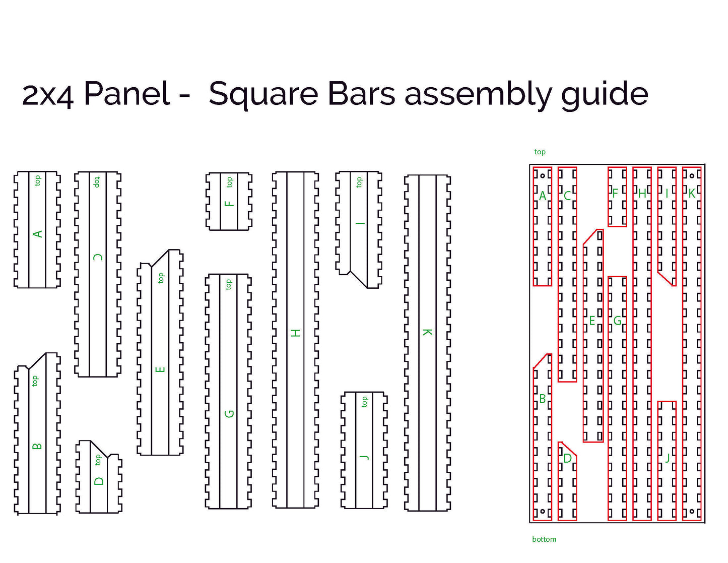 2x4 Acoustic Wall Panel - Bars