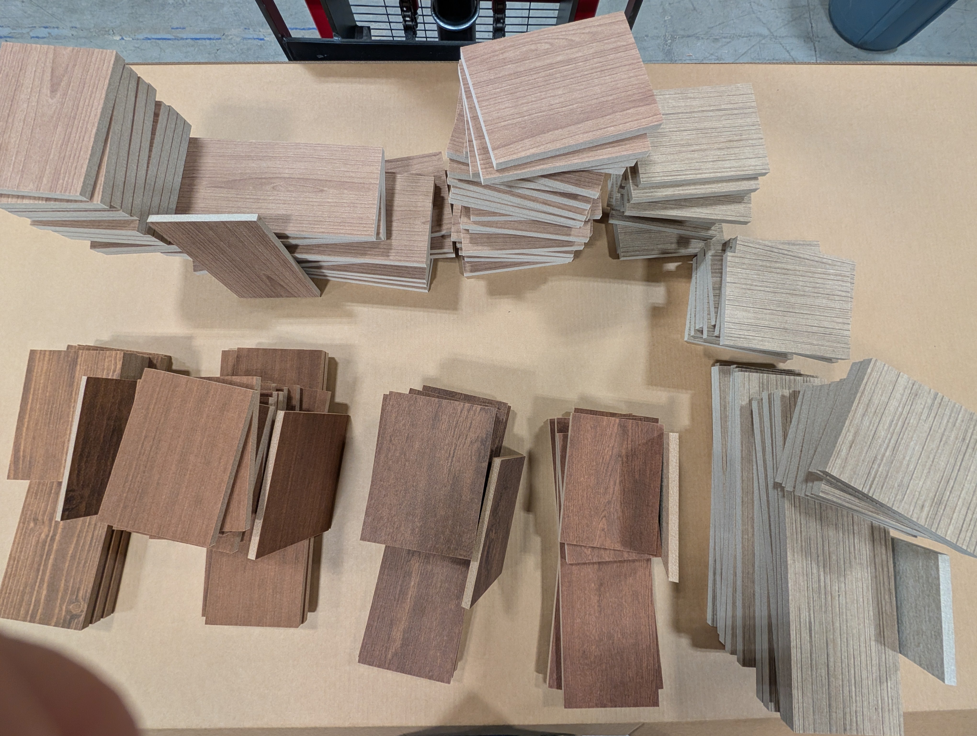 New Wood Prints on Felt Shades - Exposed Felt Edges Blend in Better