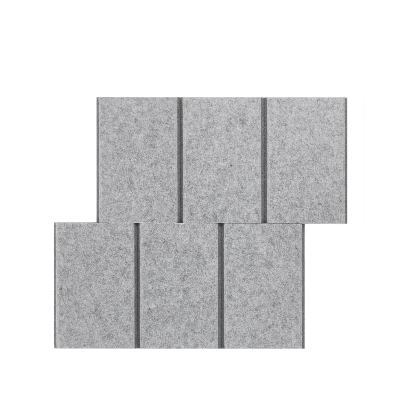 6" Vertical bevels - 2 Tone - Acoustic Wallcovering