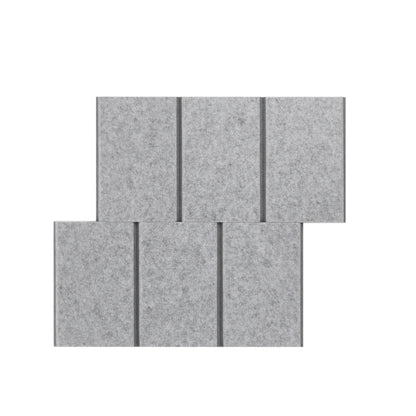 6" Vertical bevels - 2 Tone - Acoustic Wallcovering