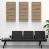 Acoustic felt wall panels - 2x4 - Slats - room view render