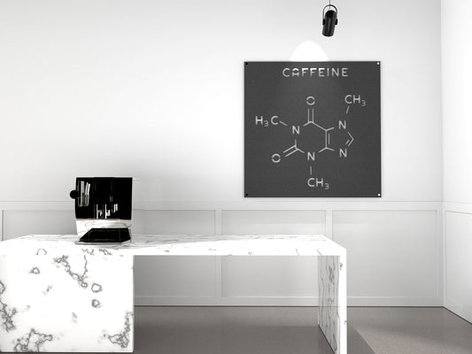 Acoustic felt wall panels - 4x4 - Caffeine - room view render