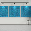 Acoustic felt wall panels - 4x4 - Frost - room view render