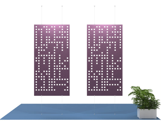 4x8 Acoustic Room Divider - Punch Card