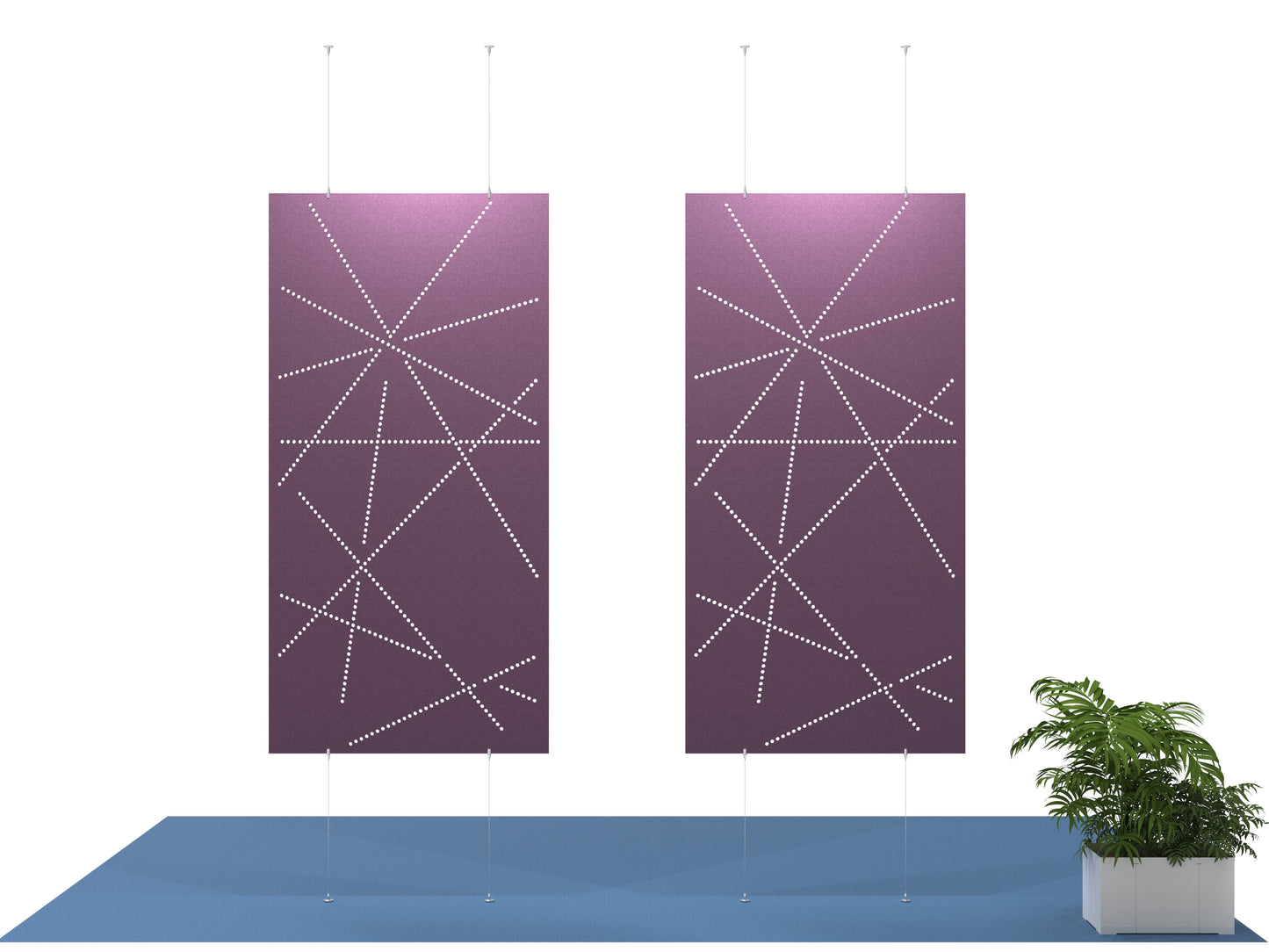 4x8 Acoustic Room Divider - Light Show