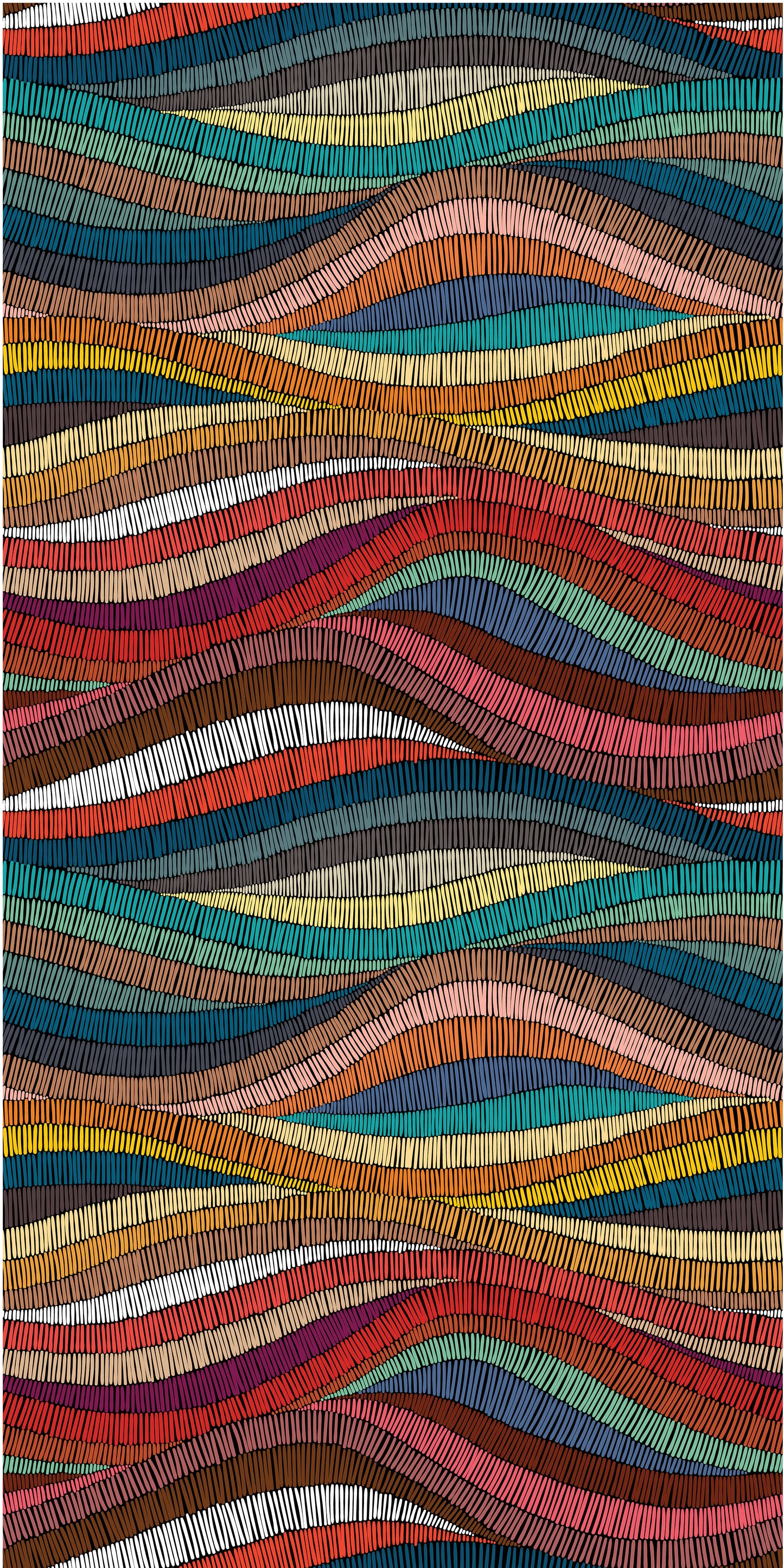 4x8 Printed Acoustic Wall Panel - Art W48001