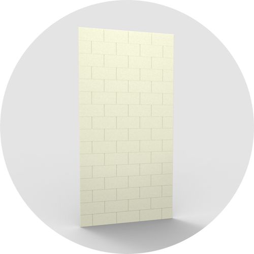 Acoustic felt wall coverings 4'x8' - beveled bricks - preview icon