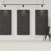 Acoustic felt wall panels with standoffs - 4x8 - Fractured Landscape - room view render