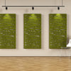 Acoustic felt wall panels with standoffs - 4x8 - Overgrowth - room view render