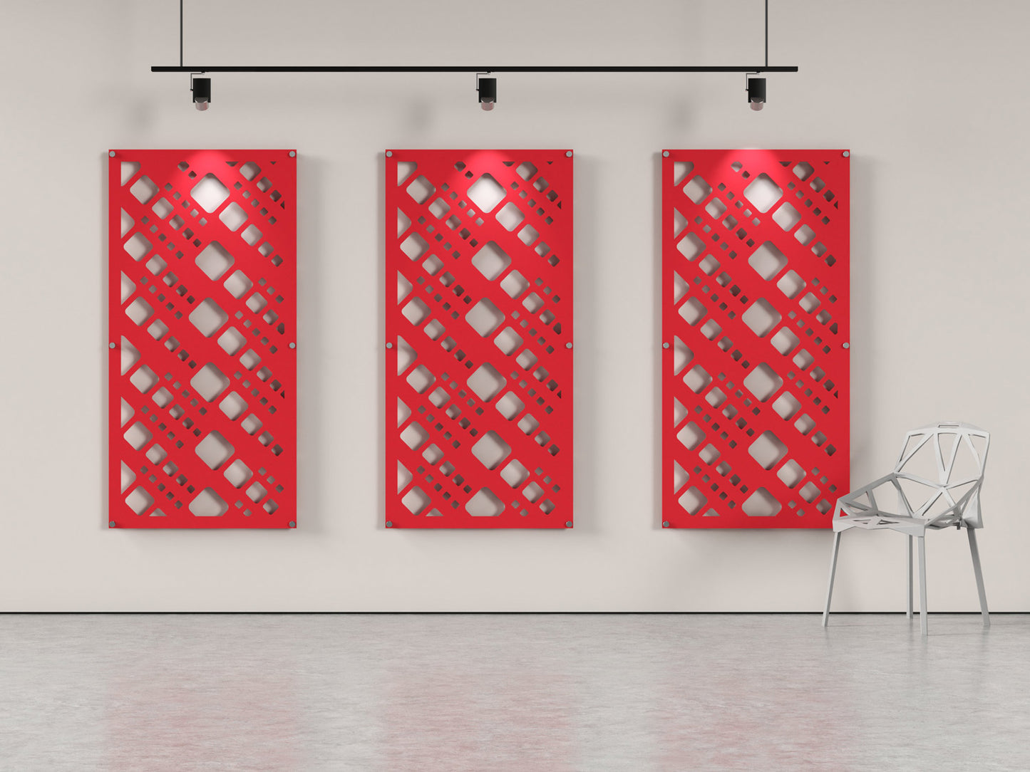 4x8 Acoustic Wall Panel - Squares On 45