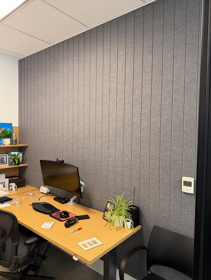 6" Vertical bevels - Acoustic Wallcovering