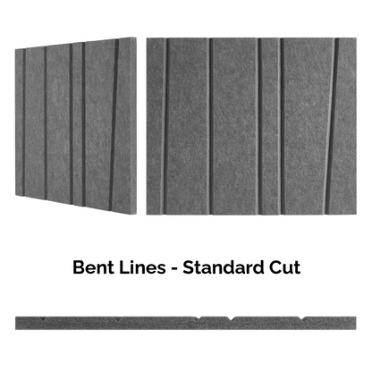 4x8 Acoustic Wall Covering - Bent Lines