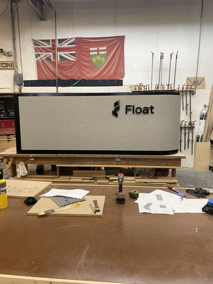 4x8 Acoustic Wall Covering - Bent Lines