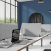 Acoustic felt desk dividers - felt marble color - room view render