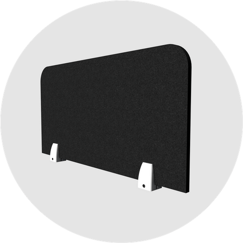 Acoustic felt desk dividers - standard mounted - preview icon