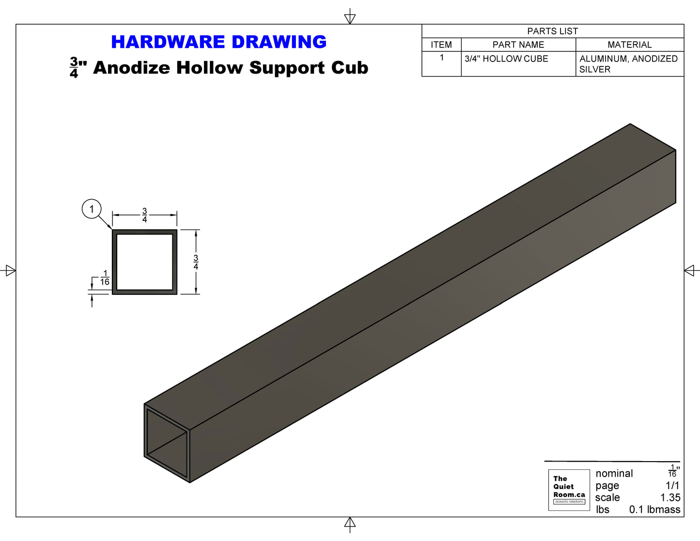 Baffle Assembly Suspension Hardware