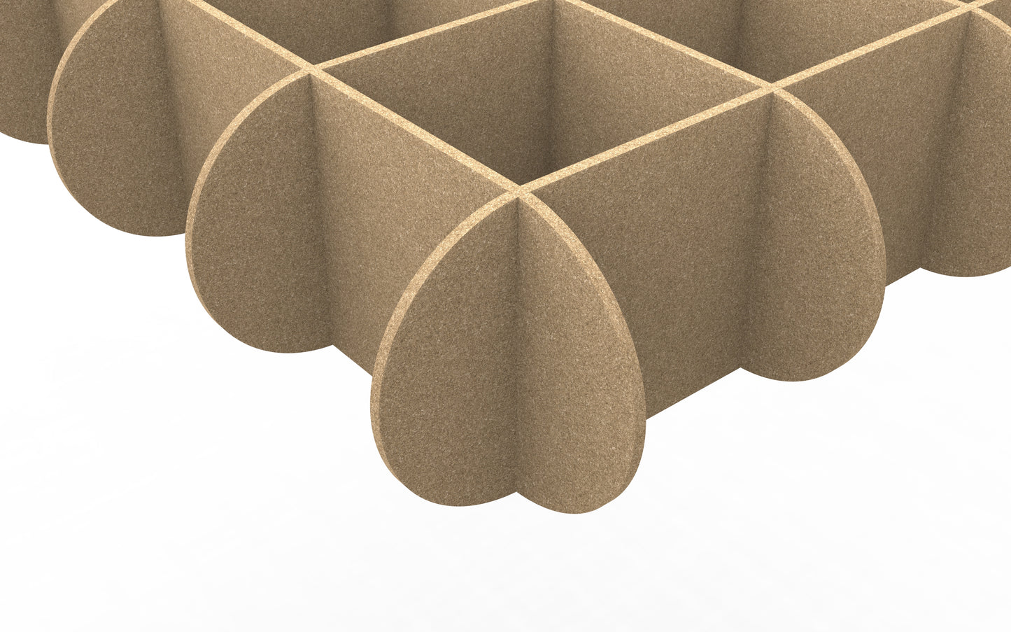 Grid cloud edge profile 12" tall