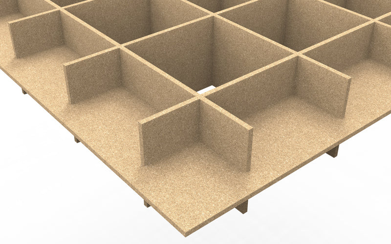 Grid cloud edge profile 9" tall