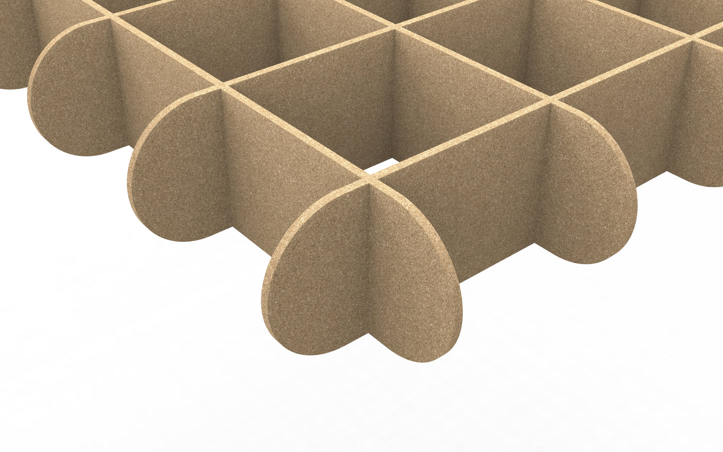 Grid cloud edge profile 9" tall