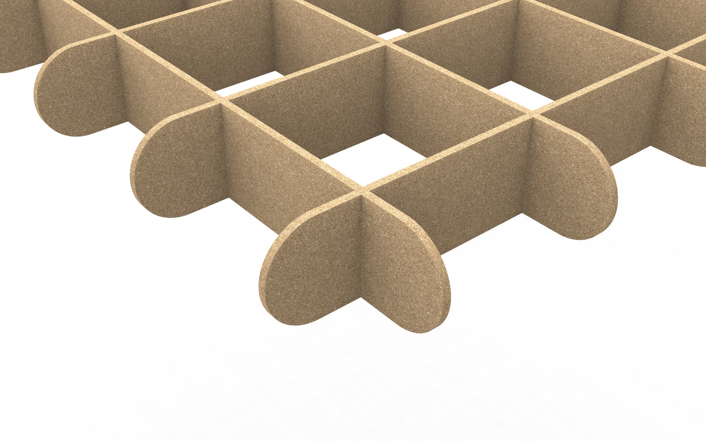 Grid cloud edge profile 6" tall