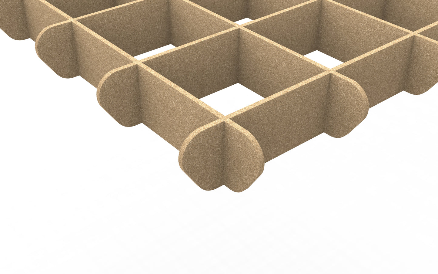 Grid cloud edge profile 6" tall