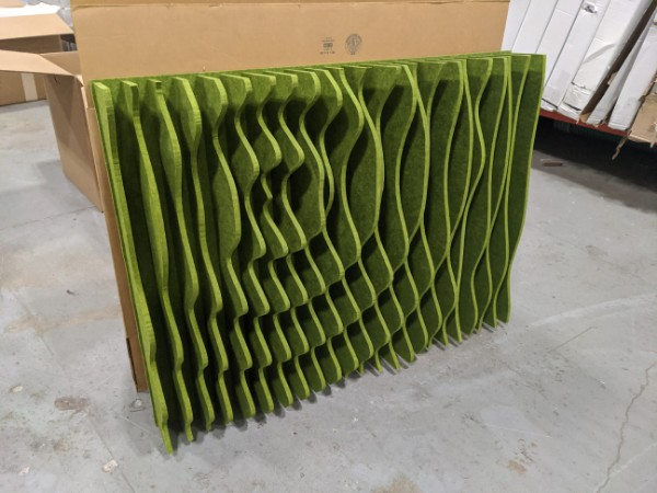 Acoustic Felt Parametric Wall Fixture