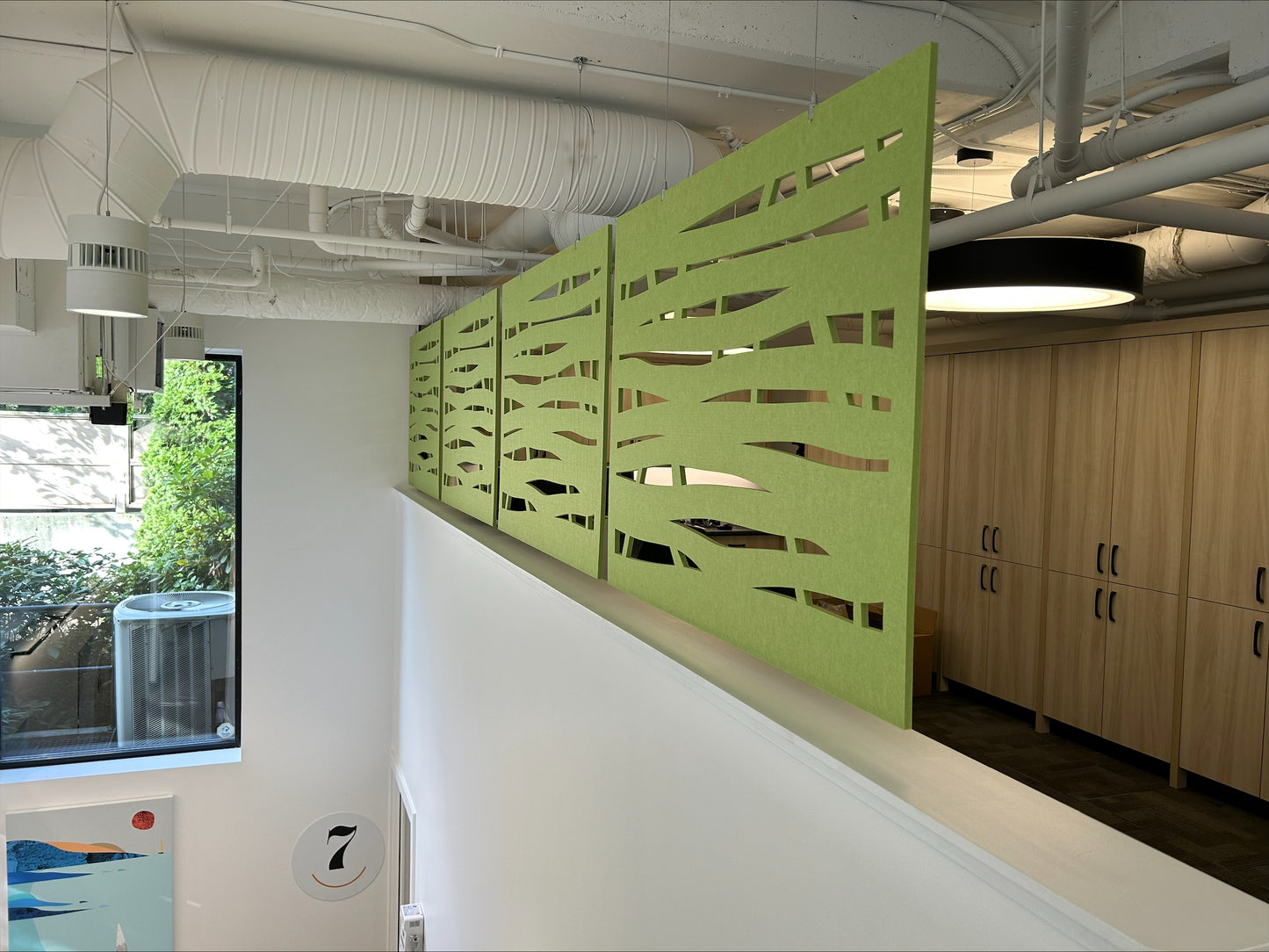 4x8 Acoustic Room Divider - Bamboo