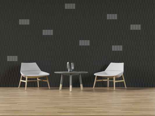 Acoustic Wall Tile Pack - Beveled Lines