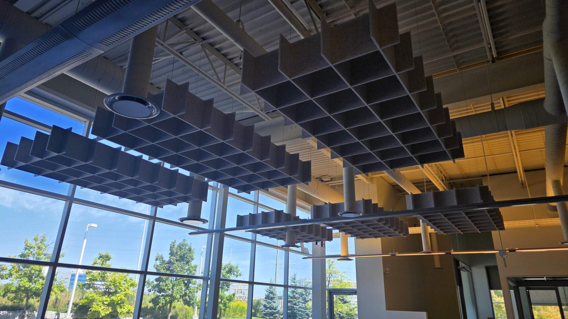 Acoustic Felt Ceiling Grid For Oakville Office Angle Four