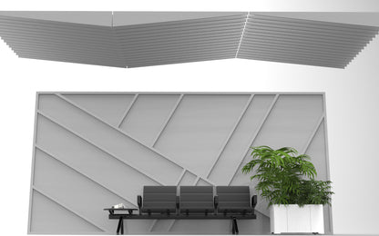 Slanted Acoustic Baffle Assembly 8'x8'