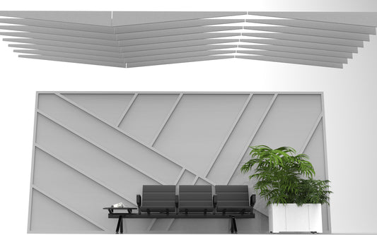 Slanted Acoustic Baffle Assembly 8'x8'